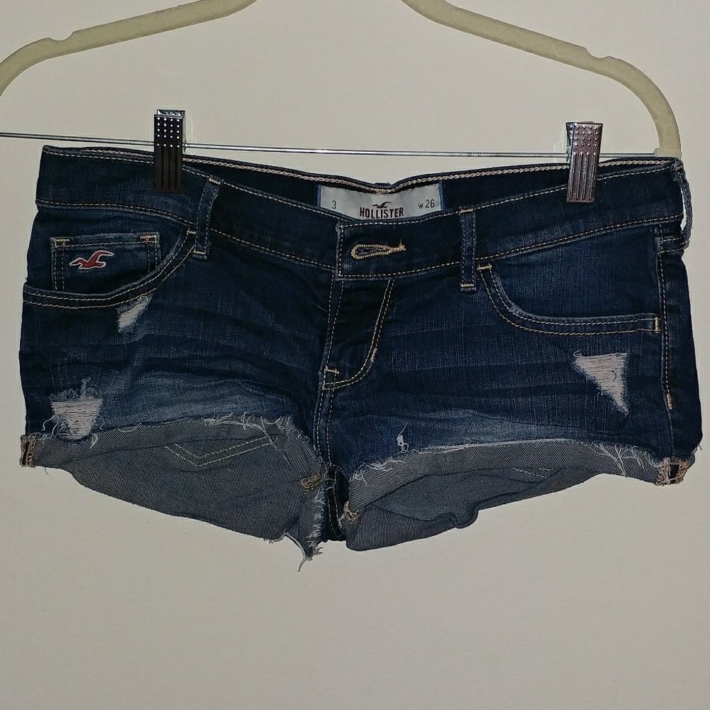 Hollister low rise jean shorts